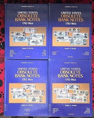 Haxby Standard Catalog of United States Obsolete Bank Notes Complete Set Vol 1-4