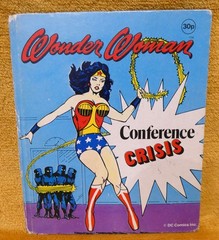 Wonder Woman Book Conference Crisis Vtg 1979 UK Hardback DC Comics Superhero 70s