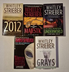Whitley Strieber Lot of 5 PB books Fiction and Non-fiction good preowned