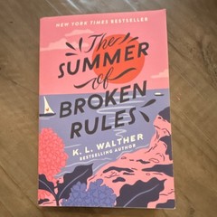 The Summer of Broken Rules by K. L. Walther Paperback Young Adult Romance Novel