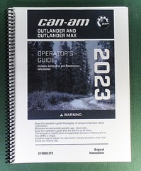 2023 Can-Am Outlander PRO HD5 4X4 Owner’s Manual: 408 Pages & Protective Covers