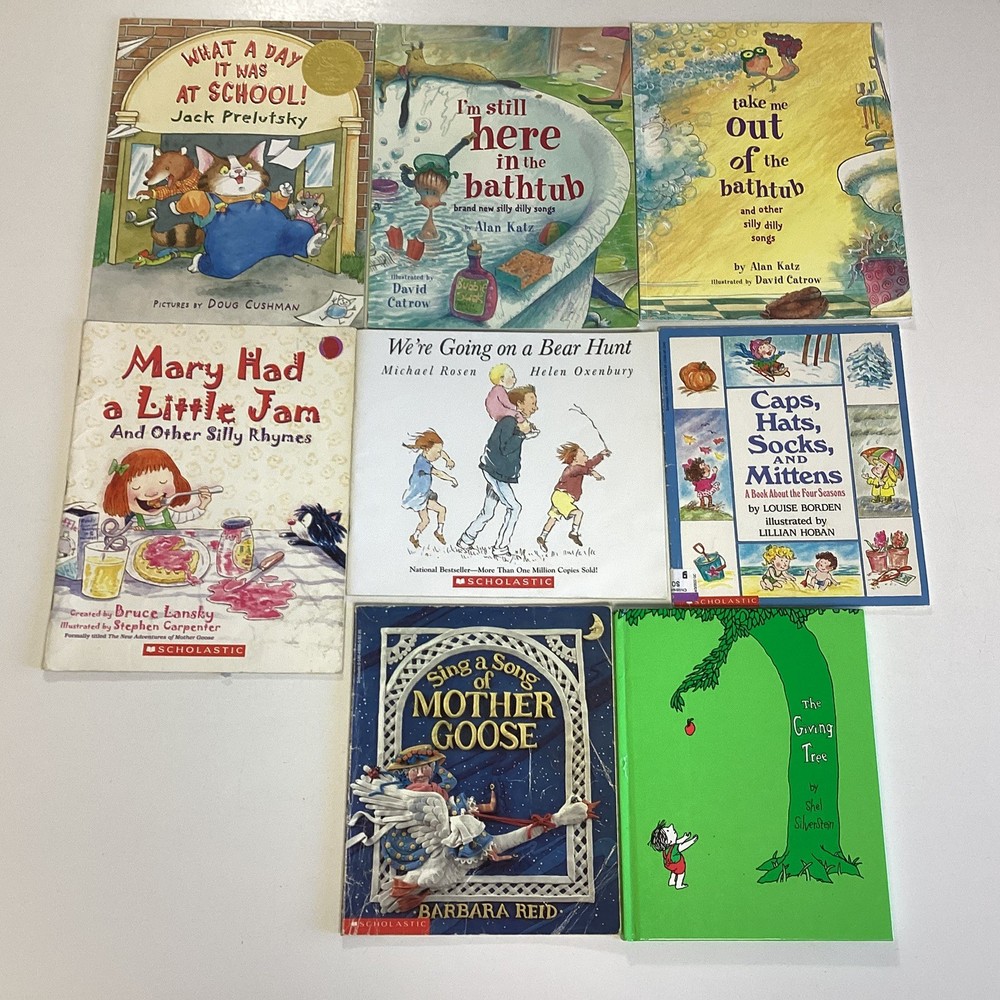 Poetry Silverstein Prelutsky Katz Kindergarten Preschool 8 Children’s Book Lot