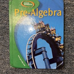 Glencoe McGraw-Hill Pre-Algebra Mathematics Hardcover Textbook Malloy