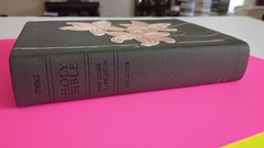 NIV Holy Bible Tyndale House Compact Brown Pink Floral OOP Imitation Leather