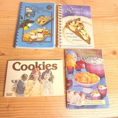 Vtg Dessert Cookbook Lot 4 Books Sweets Squares Cookies California Recipes 1990s