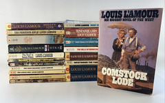 LOUIS L’ AMOUR Lot of 20 Vintage Paperback Books Classic Westerns No Duplicates
