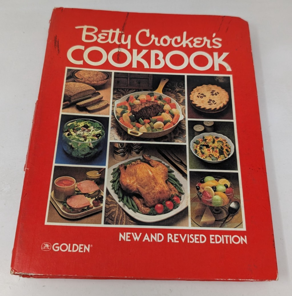 Vtg Betty Crocker’s Cookbook New and Revised Edition 1978 Spiral Binding Golden