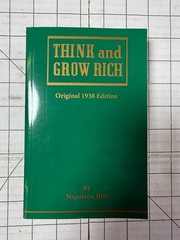 Think and Grow Rich Napoleon Hill 1938 Edition Reprint Wealth Manifest Mindset