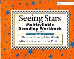 Seeing Stars Multisyllable Decoding Workbook 6 – Paperback By Nanci Bell – GOOD