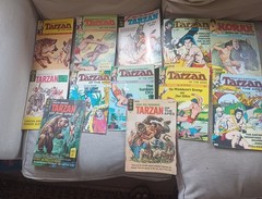 Lot Of 12 Gold Key / Warners Comics Tarzan of the Apes 1971 – 1975 UK / USA
