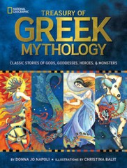 Treasury of Greek Mythology: Classic Stories of Gods, Goddesses, Her – VERY GOOD