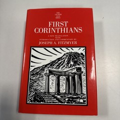 The Anchor Yale Bible : First Corinthians Vol 32 by Joseph A. Fitzmyer Hardcover