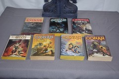 Conan lot/set of 7 by Robert Jordan/others (paperback, Barbarian, Magnificent)