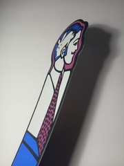 Old Vintage 1970s Psychedelic Bookmark Abstract Modern Art Man Tie Rabbit Brain