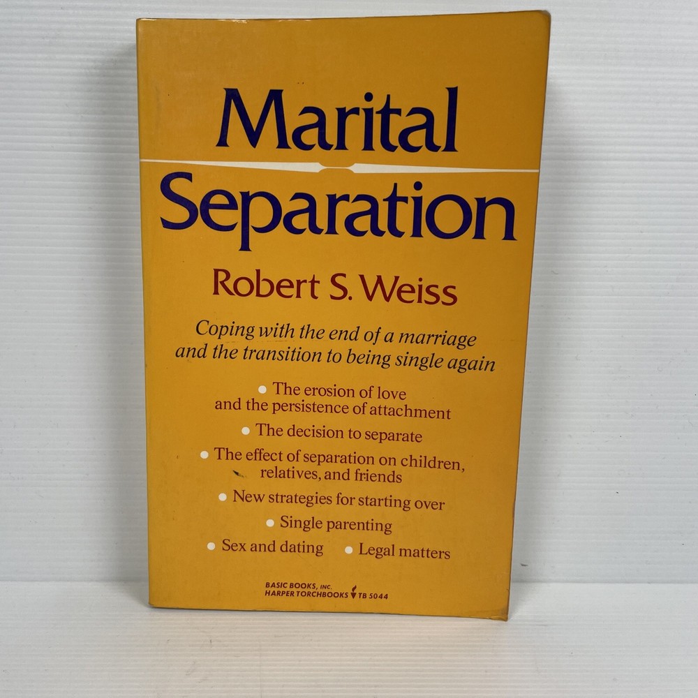 Marital Separation Paperback Robert S. Weiss