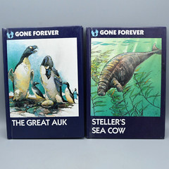 Gone Forever Series Book Lot of 5 Crestwood House 1989 HC 1st Ed Extinct Animals