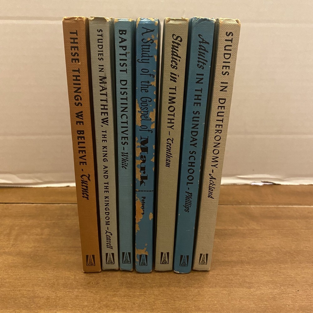 Convention Press Lot of 7 Books Southern Baptist Church Study Course Gospel