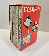 Vintage 1973 JRR Tolkien Hobbit Lord of the Rings Ballantine Box Set 4 Books