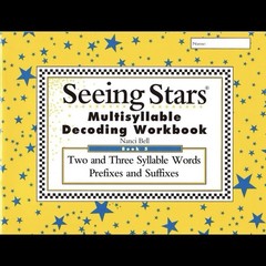 Seeing stars: Multisyllable decoding workbook paperback Bell, Nanci Book 5 2002
