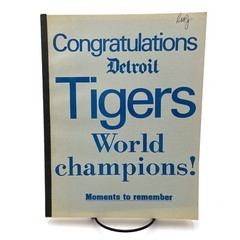 Detroit Tigers World Champions! 1984 PB Fan Tribute Book Congratulations
