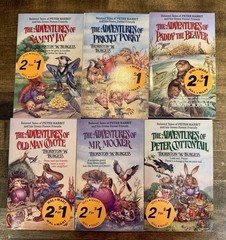 Lot of 6 Classics Thornton Burgess Peter Rabbit & Green Forest Friends LIKE NEW