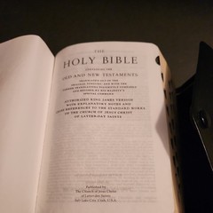 2008 Mini snap cover indexed Quad Scriptures Bible Book of Mormon Leather LDS