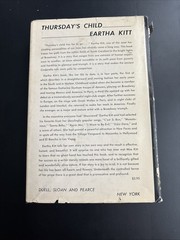 Eartha Kitt Thursday’s Child Hardcover