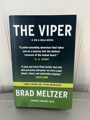 The Viper: A Zig & Nola Novel Paperback by Brad Meltzer. ARC