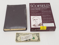 Old Scofield Study Bible Brown Leather Classic Edition – Red Letter 1917 – READ