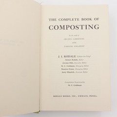 The Complete Book of Composting J W Rodale 1971 Ninth Printing HB No DJ VGUC