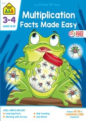 School Zone Multiplication Facts Made Easy Workbook: 64 Pages, 3rd Grade, 4t…