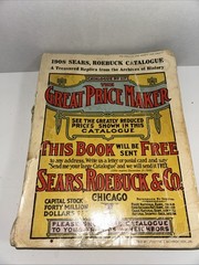 1908 Edition Sears Roebuck Paperback Book Vintage 1184 Pages, Catalogue No. 117