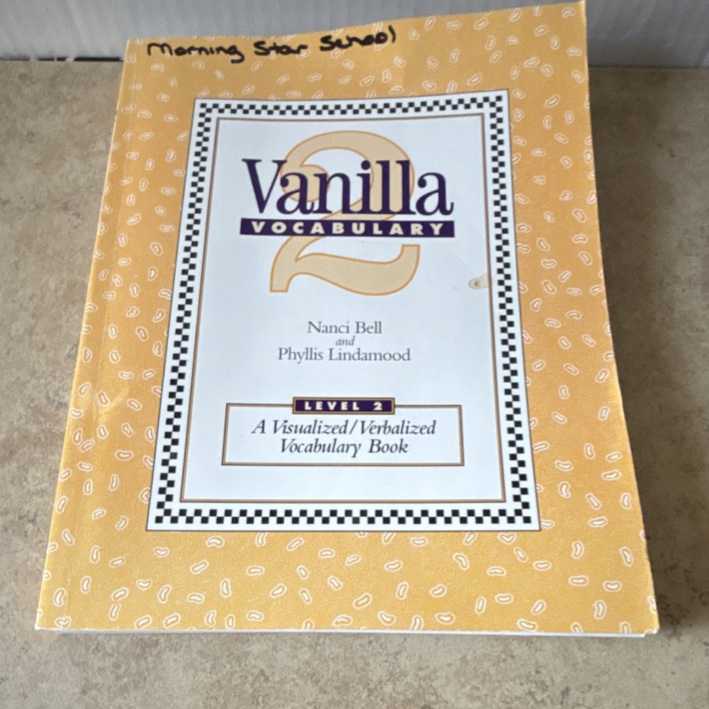 Vanilla Vocabulary 2 Level 2 Workbook by Nanci Bell & Phyllis Lindamood – USED