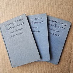 Introduction to Freemasonry Complete Set of 3 Hardcover Books by Carl H. Claudy