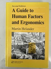 A Guide to Human Factors and Ergonomics by Helander, Martin Hardcover