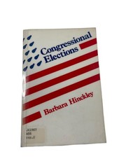 Congressional Elections Hinckley 1981 Second Printing Political Science CQ Press