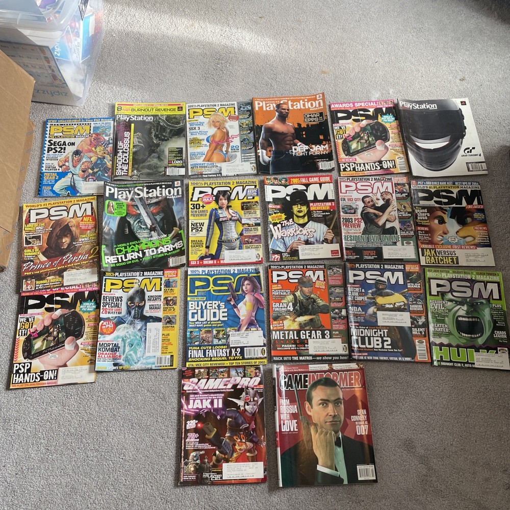 Psm Magazine Lot (18) Playstation Magazine
