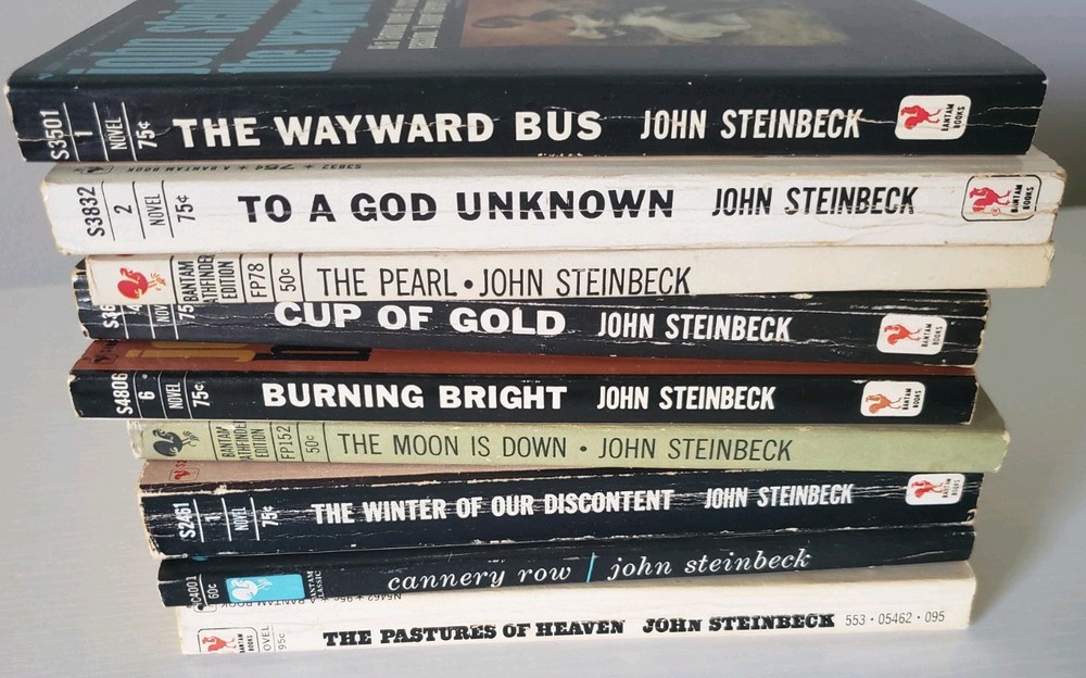 John Steinbeck Paperbacks, Lot Of 9