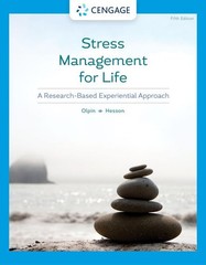 STRESS MANAGEMENT FOR LIFE: A RESEARCH-BASED EXPERIENTIAL APPROACH… Margie Hes