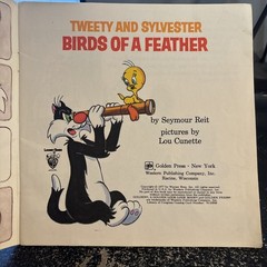 VINTAGE Tweety Sylvester Birds of a Feather ALL LOONEY TUNES Childrens Book