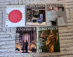 Connoisseur Illustrated Vintage Magazine Lot 1985/1986