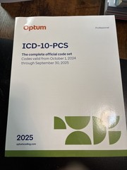ICD-10-CM Professional for Hospitals and ICD-10-PCS 10/1/2024-9/30/2025