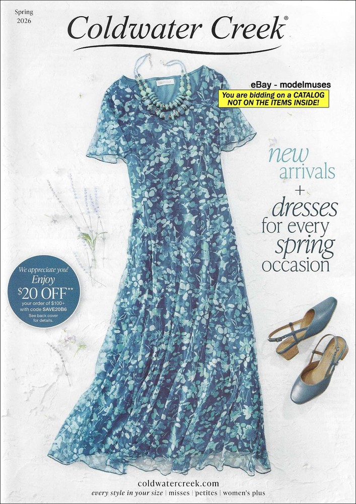 COLDWATER CREEK Women’s Fashion & Accessories CATALOG Spring 2026 – 84 Pages