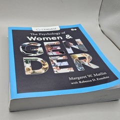 The Psychology of Women and Gender by Rebecca Foushee 8th Edition 8e