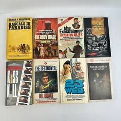 Lot of 8 Vintage Mystery Adventure PB Novels/Books Multiple Titles & Authors
