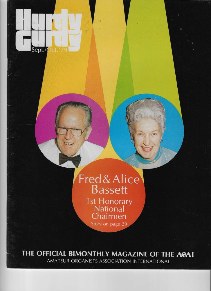 Hurdy Gurdy Magazine Sept.-Oct. 1979 Official Bimonthly Magazine of The AOAI