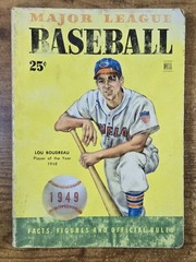 VTG 1949 MAJOR LEAGUE BASEBALL Facts & Figures Paperback Dell Publishing, Preown