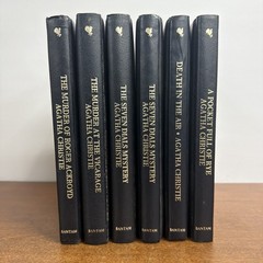 Agatha Christie Mystery Collection Leatherette Hardcover Bantam Books Lot of 6