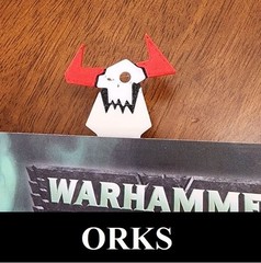 Multicolor Warhammer 40k Bookmarks (Your choice of 3 included)