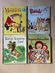 Vintage Golden Books Lot Of 4